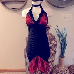 NWT Red lace cocktail dress